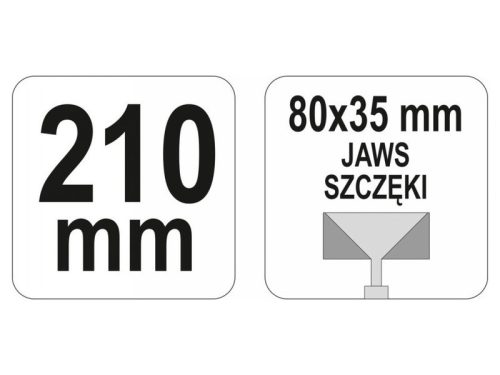 YATO Falcfogó áttételes 45°