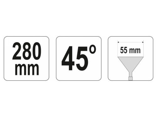 YATO Falcfogó 280 x 60 mm 45°