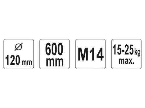 YATO Keverőszár (festék) 120 x 600 mm M14