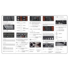 YATO Szerszámkocsi szerszámokkal 165 részes