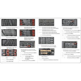 YATO Szerszámkocsi szerszámokkal 177 részes, könnyített