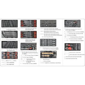 YATO Szerszámkocsi szerszámokkal 185 részes