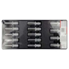   YATO Hosszú dugókulcs készlet 14 részes 1/2" 8-21 mm (fiókbetét)