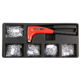   YATO Kézi popszegecshúzó és szegecsek 6 részes (fiókbetét)