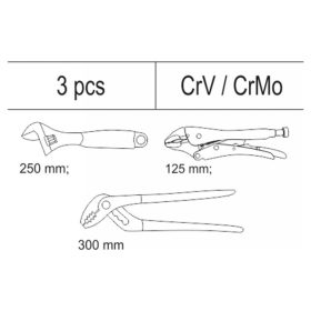 YATO Fogó készlet 3 részes (fiókbetét)
