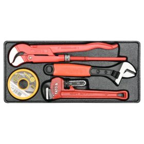   YATO Vízvezeték-szerelő szerszám készlet 4 részes (fiókbetét)