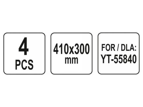 YATO Védőfólia 410 x 300 mm az YT-55840 homokszóró kabinhoz (4 db)