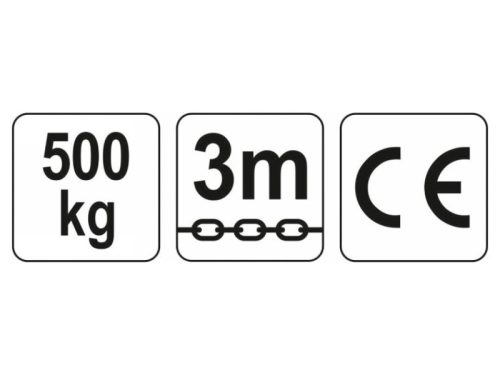 YATO Láncos emelő 500 kg 3 m