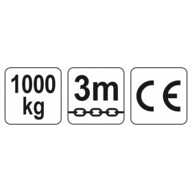 YATO Láncos emelő 1000 kg 3 m