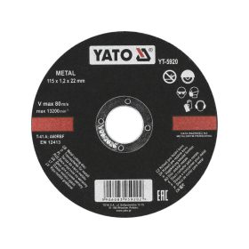 YATO Vágókorong fémre 115 x 1,2 x 22 mm