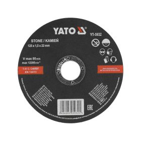 YATO Vágókorong kőre 125 x 1,5 x 22 mm