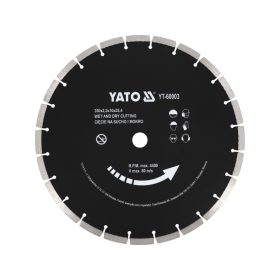   YATO Gyémánt vágókorong 350 x 3,4 x 10,0 x 25,4 mm szegmentált