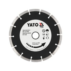   YATO Gyémánt vágókorong 180 x 2,5 x 8,0 x 22,2 mm szegmentált