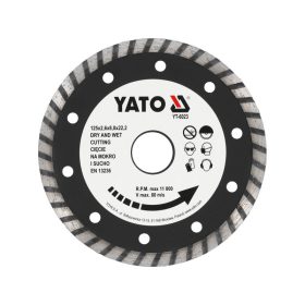 YATO Gyémánt vágókorong 125 x 2,6 x 8,0 x 22,2 mm turbo