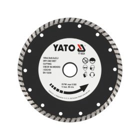 YATO Gyémánt vágókorong 180 x 2,8 x 8,0 x 22,2 mm turbo