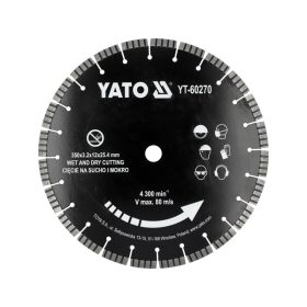 YATO Gyémánt vágókorong 350 x 25,4 mm