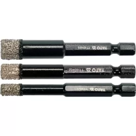   YATO Gyémánt körkivágó készlet 3 részes 6, 8, 10 mm vizes/száraz bitbefogású