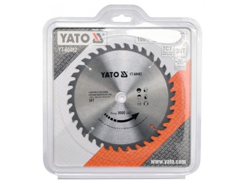 YATO Fűrésztárcsa fához 180 x 20 x 1,8 mm / 36T