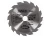 YATO Fűrésztárcsa fához 140 x 20 x 2,0 mm / 16T