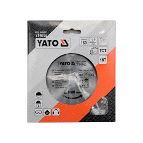 YATO Fűrésztárcsa fához 160 x 20 x 2,0 mm / 18T