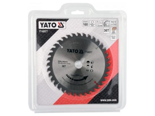 YATO Fűrésztárcsa fához 160 x 20 x 1,5 mm / 36T