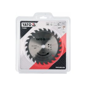 YATO Fűrésztárcsa fához 165 x 16 x 1,5 mm / 24T