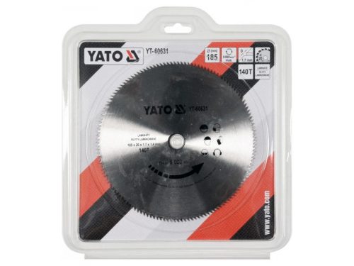 YATO Fűrésztárcsa laminált padlóhoz 185 x 20 x 1,4 mm / 140T