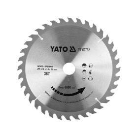 YATO Fűrésztárcsa fához 255 x 30 x 2,0 mm / 36T