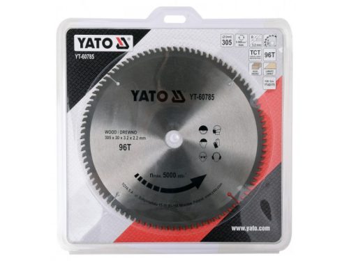 YATO Fűrésztárcsa fához 305 x 30 x 2,2 mm / 96T