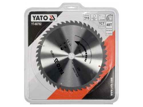 YATO Fűrésztárcsa fához 315 x 30 x 2,5 mm / 48T