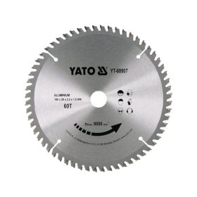 YATO Fűrésztárcsa alumíniumhoz 180 x 20 x 1,5 mm / 60T