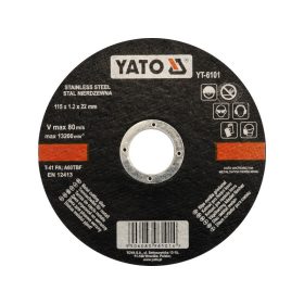 YATO Vágókorong fémre 115 x 1,2 x 22 mm inox