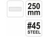 YATO Lapos ráspoly 250 mm / # 45 durva