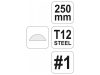 YATO Félkerek reszelő 250 mm / #1 durva
