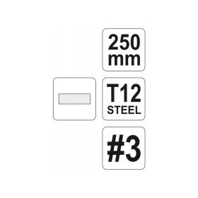 YATO Lapos reszelő 250 mm / #3 finom