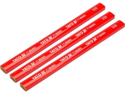 YATO Ácsceruza 175 mm fára piros (3 db)