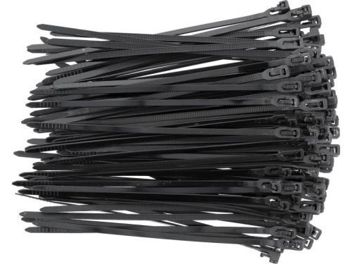 YATO Kioldható kábelkötegelő 3,6 x 150 mm fekete (100 db)