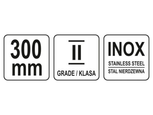 YATO Vonalzó inox 300 mm