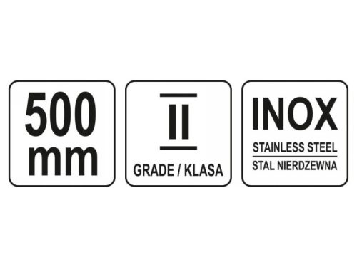 YATO Vonalzó inox 500 mm