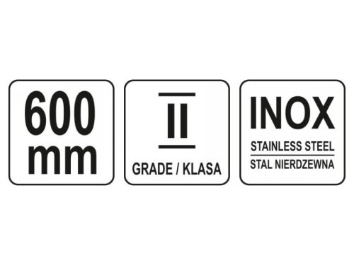 YATO Vonalzó inox 600 mm