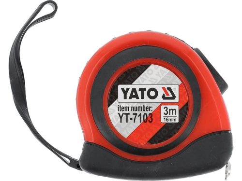 YATO Mérőszalag 3 m x 16 mm, mágneses, nylon bevonatú