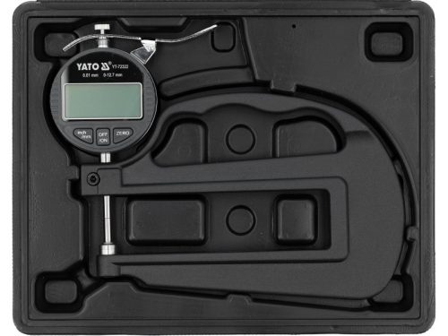 YATO Digitális vastagságmérő 0 - 12,7 mm / 0,001 mm