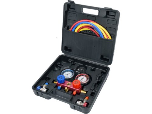 YATO Légkondicionáló nyomásmérő készlet 6 részes