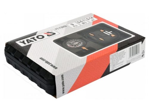 YATO Nyomás és vákuum mérő készlet 9 részes 1 bar