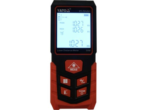 YATO Lézeres távolságmérő 50 m