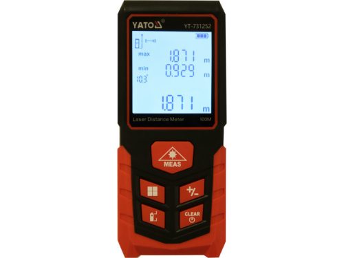 YATO Lézeres távolságmérő 100 m
