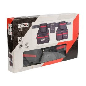 YATO Szög és szerszámtartó övtáska 21 zsebes
