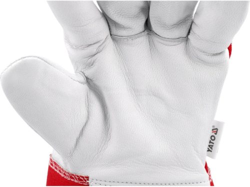 YATO Munkavédelmi kesztyű kecskebőr 9-es