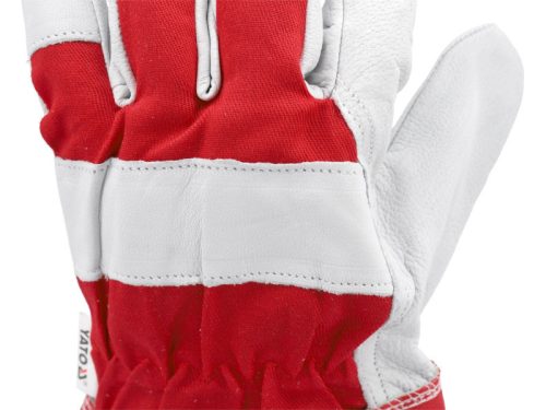 YATO Munkavédelmi kesztyű kecskebőr 10-es