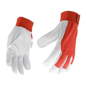 YATO Munkavédelmi kesztyű 9-es bőr-pamut piros